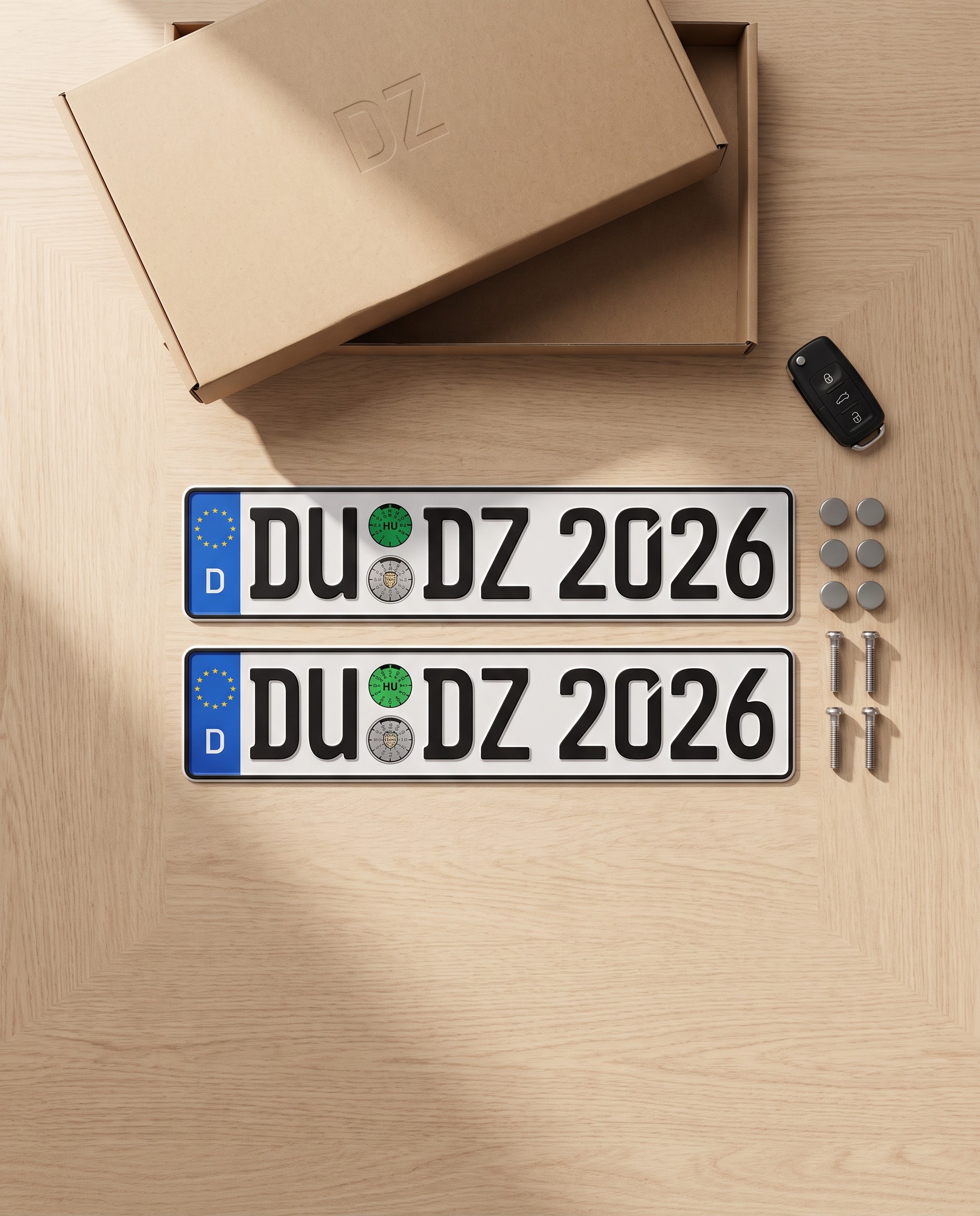 Kfz-Kennzeichen nachbestellen und prägen lassen