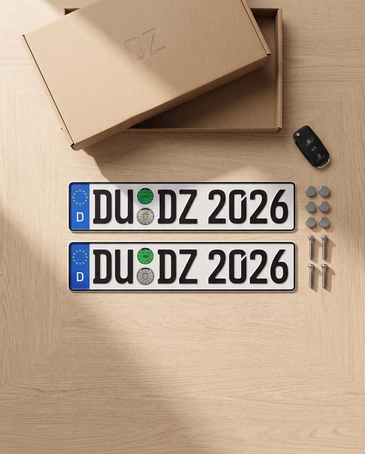 Kfz-Kennzeichen nachbestellen und prägen lassen