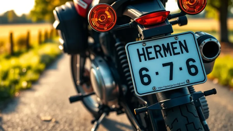 Wunschkennzeichen Motorrad: Was geht und was nicht