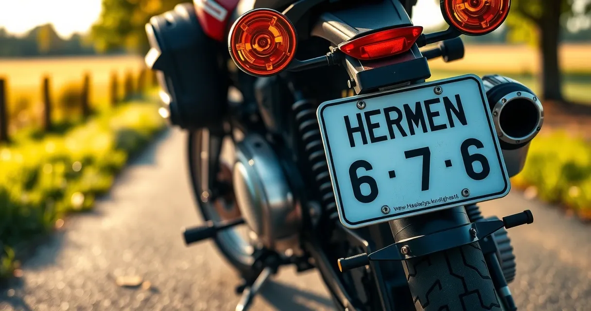 Wunschkennzeichen Motorrad: Was geht und was nicht