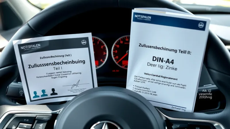 Zulassungsbescheinigung Teil I & II: Fahrzeugschein erklärt